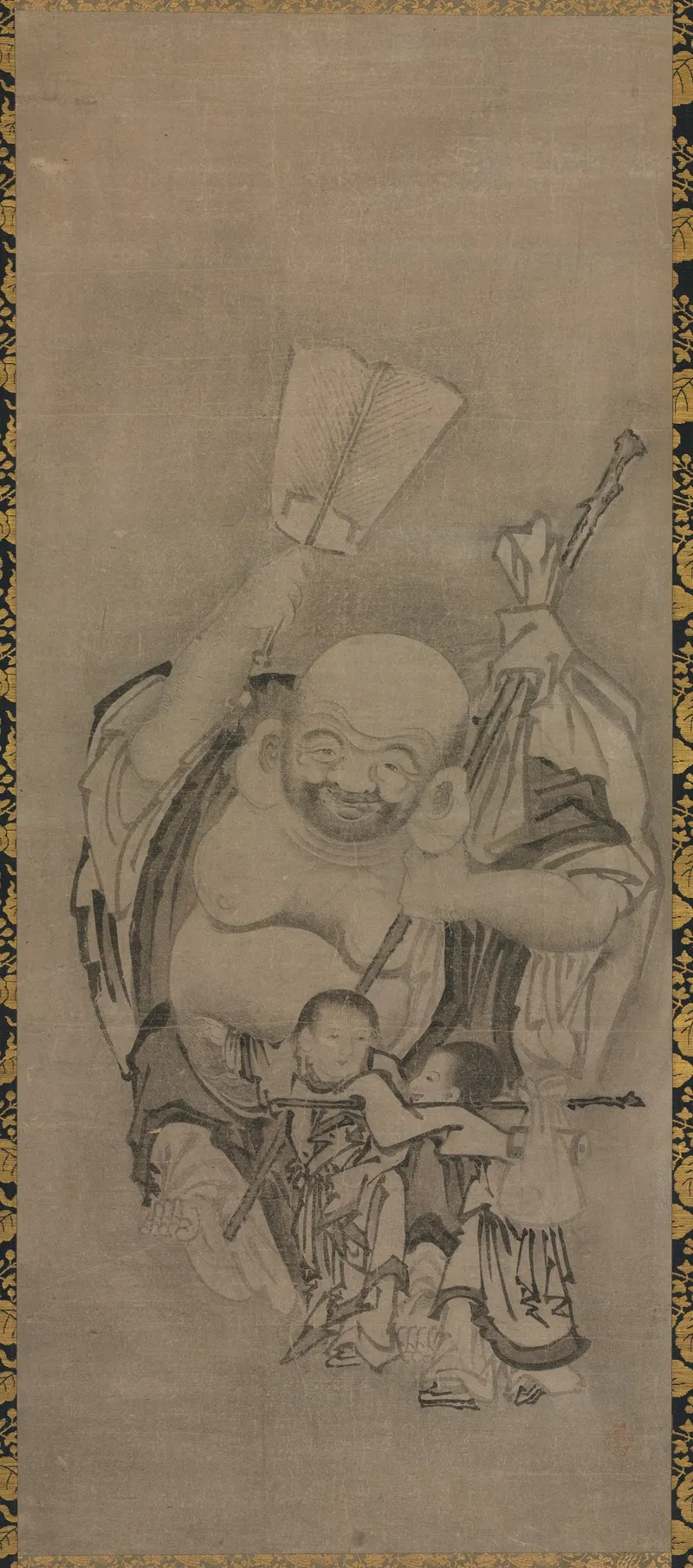 Hotei 3 Wall Art by Kyūseki Tomonobu - High-Resolution Digital Print