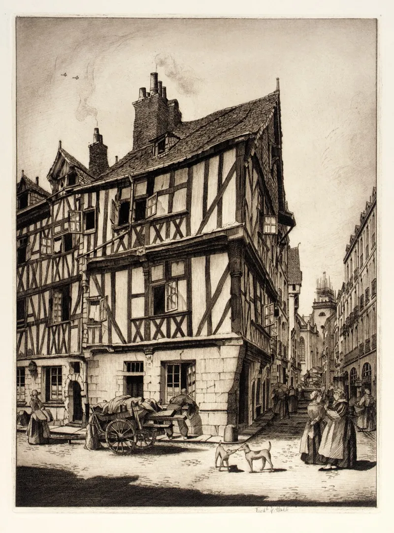 House In Nantes Wall Art by Frederick G. Hall - High-Resolution Digital Print
