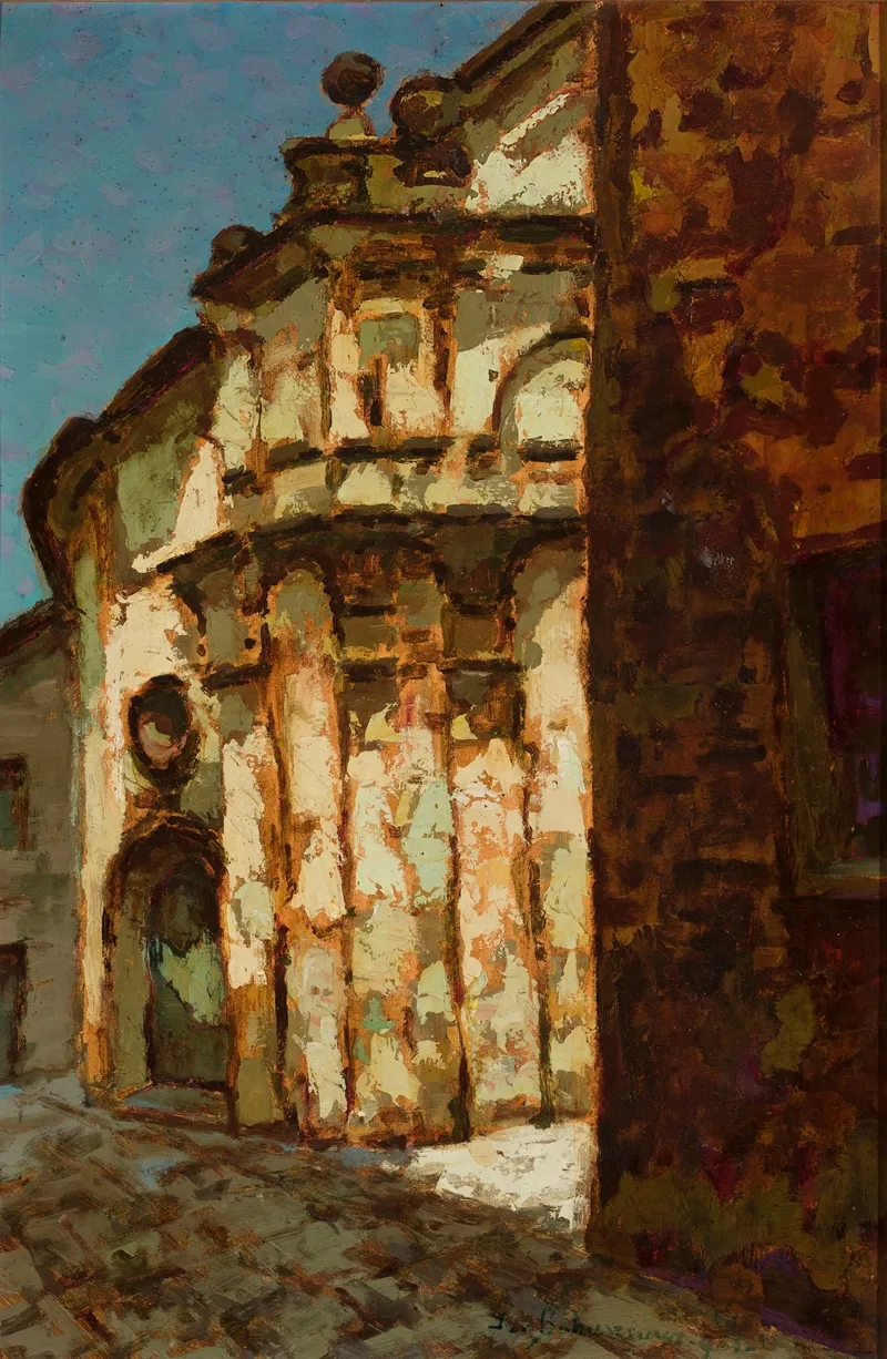 House Of Prayer In Santa Margherita Wall Art by Jan Bohuszewicz - High-Resolution Digital Print