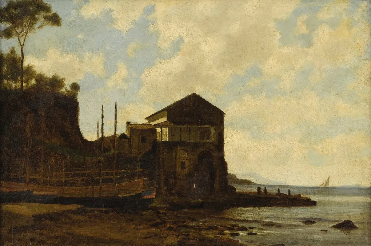 House On The Shore Wall Art by Ernest Wadsworth Longfellow - High-Resolution Digital Print