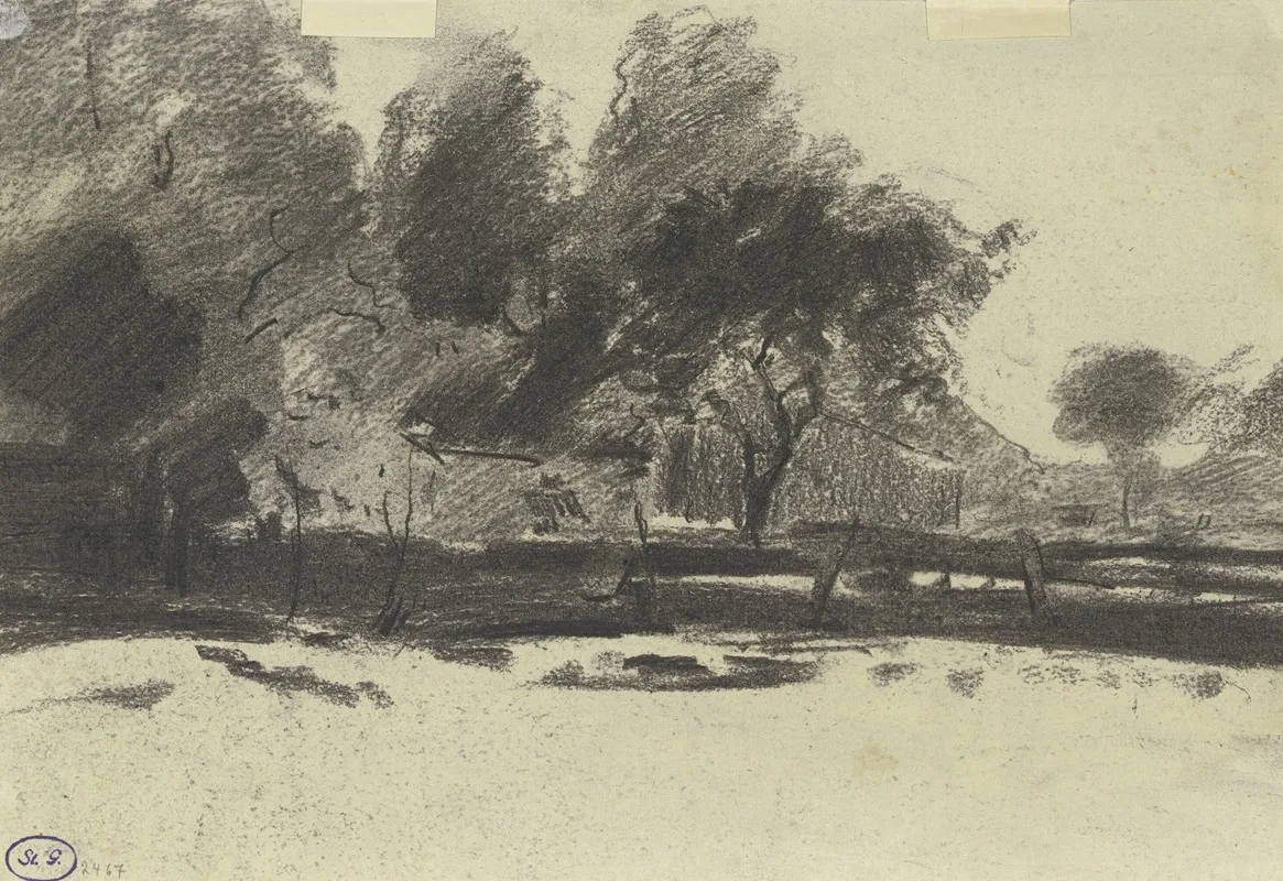 House Underneath Trees Wall Art by Sion Longley Wenban - High-Resolution Digital Print