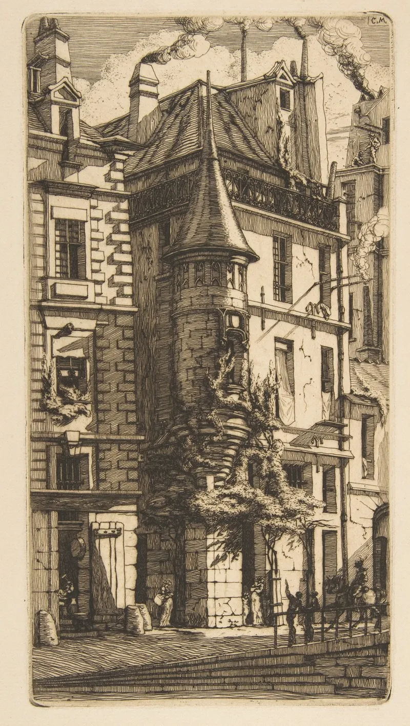 House With A Turret Rue De La Tixeranderie Paris 2