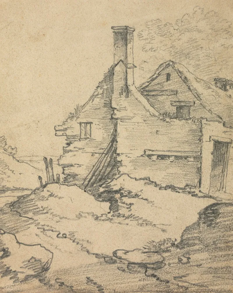 Houses In A Landscape Wall Art by Benjamin Barker - High-Resolution Digital Print