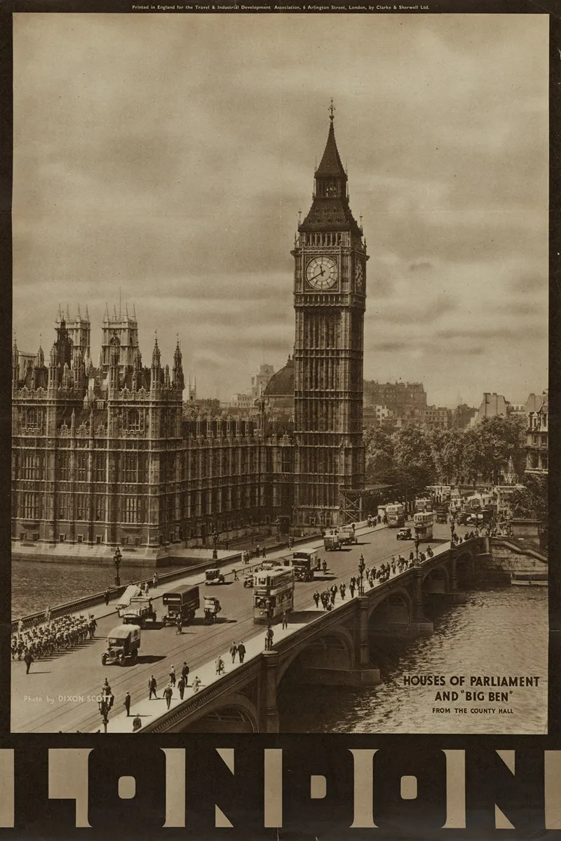 Houses Of Parliament And Big Ben London Wall Art by Dixon Scott - High-Resolution Digital Print