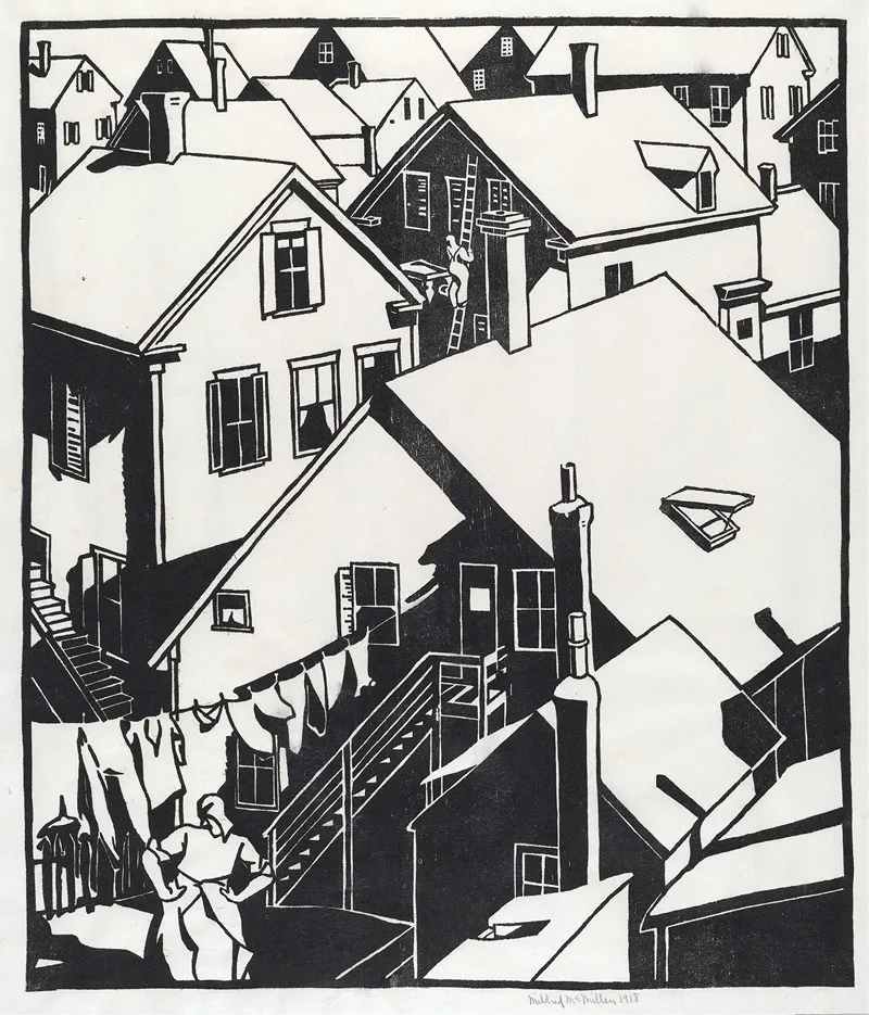 Housetops Wall Art by Mildred McMillen - High-Resolution Digital Print
