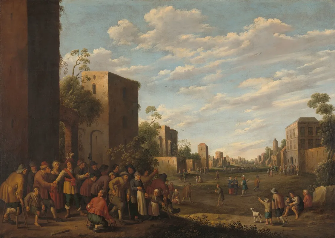 Housing The Poor Wall Art by Joost Cornelisz Droochsloot - High-Resolution Digital Print