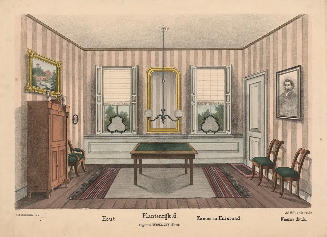 Hout Kamer En Huisraad Wall Art by Hendrik Jan van Lummel - High-Resolution Digital Print
