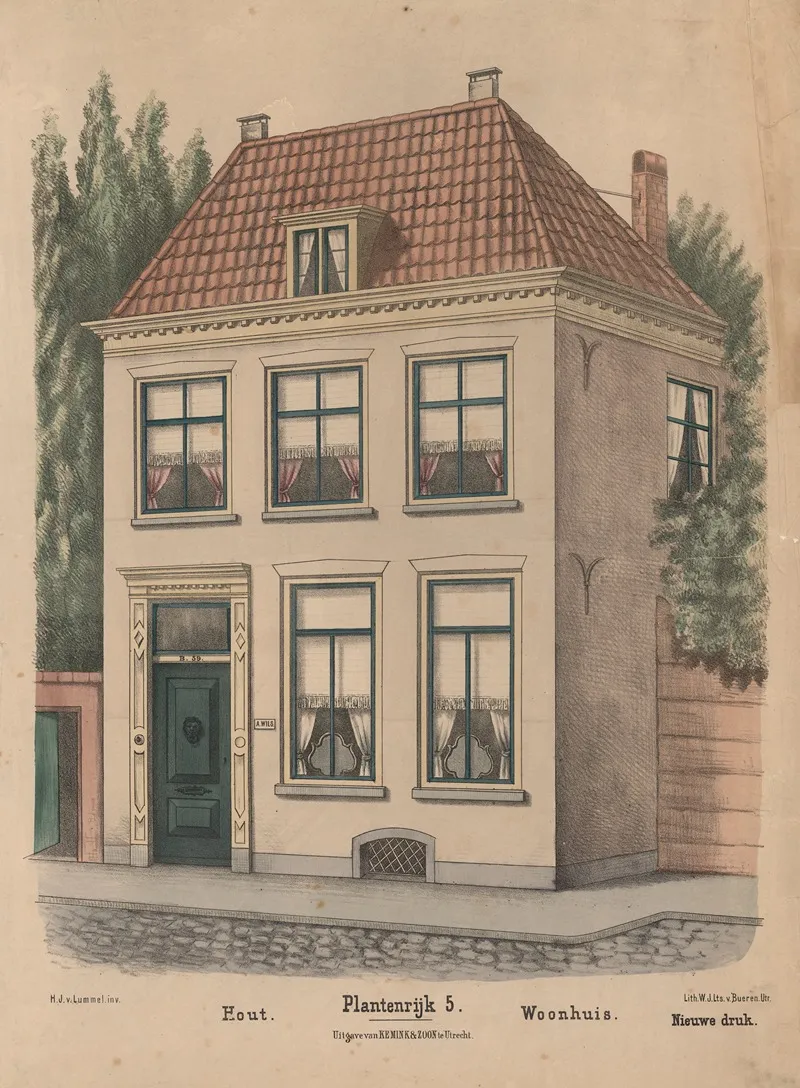 Hout Woonhuis Wall Art by Hendrik Jan van Lummel - High-Resolution Digital Print