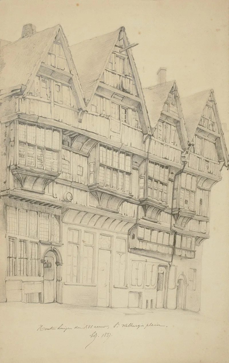 Houten Huizen Der Xvi Eeuw Sint Walburgisplein 2