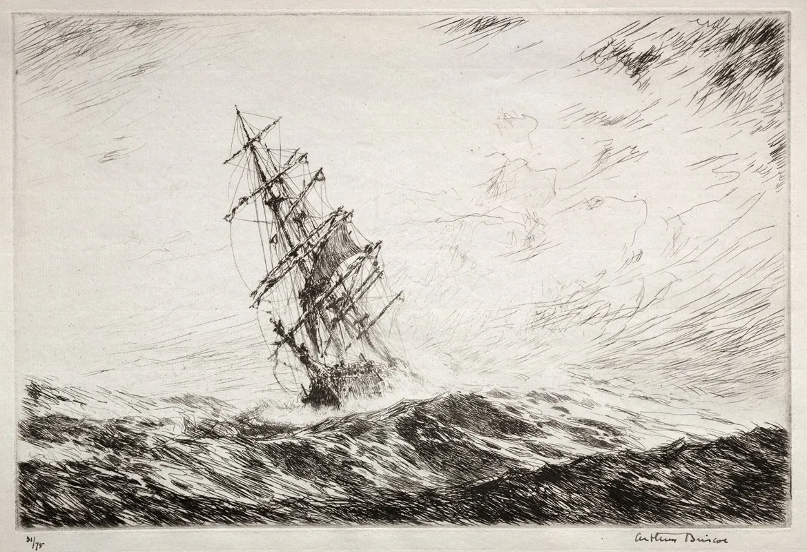 Hove To Wall Art by Arthur John Trevor Briscoe - High-Resolution Digital Print