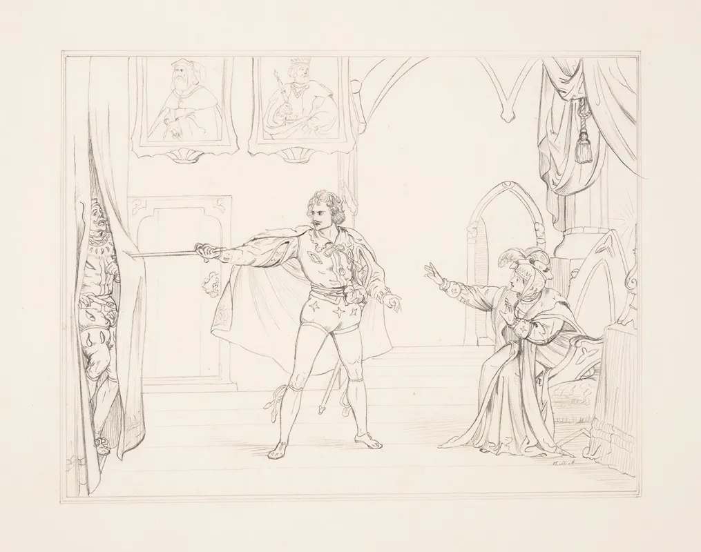 How Now A Rat Dead For A Ducat Dead Hamlet Act Iii Sc Iv Wall Art by William M. Anderson - High-Resolution Digital Print