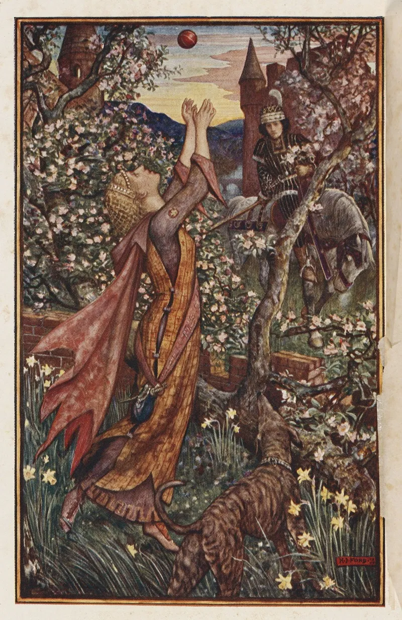 How The King Found The Girl Playing Ball In The Orchard