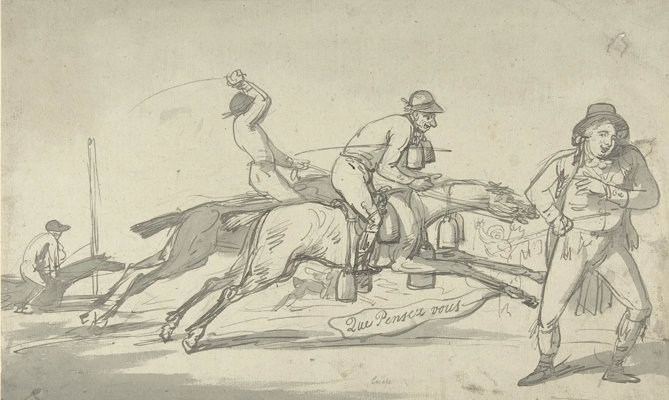 How To Escape Losing Wall Art by Thomas Rowlandson - High-Resolution Digital Print