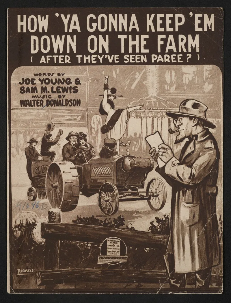 How Ya Gonna Keep Em Down On The Farm Wall Art by Anonymous - High-Resolution Digital Print