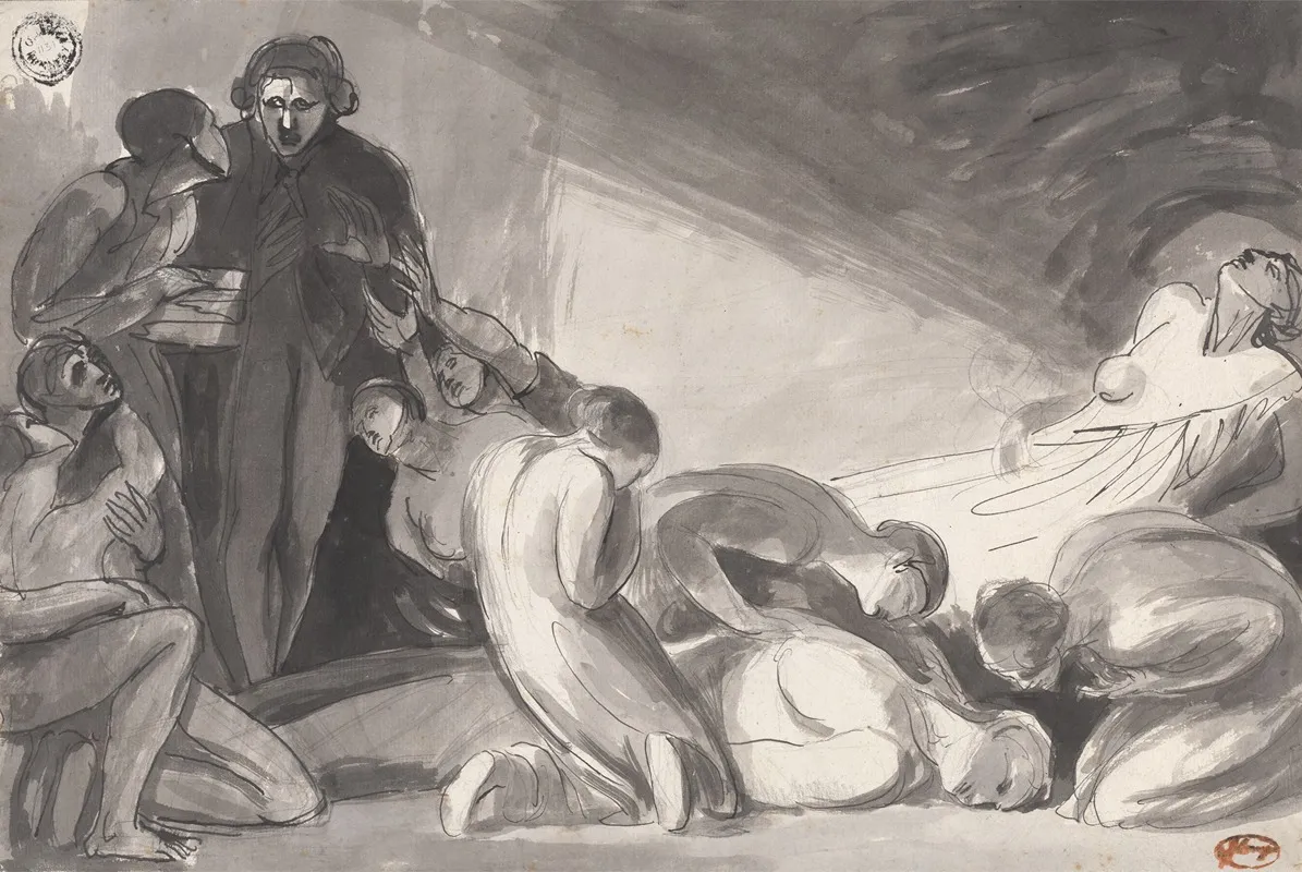 Howard Visiting A Prison 3 Wall Art by George Romney - High-Resolution Digital Print