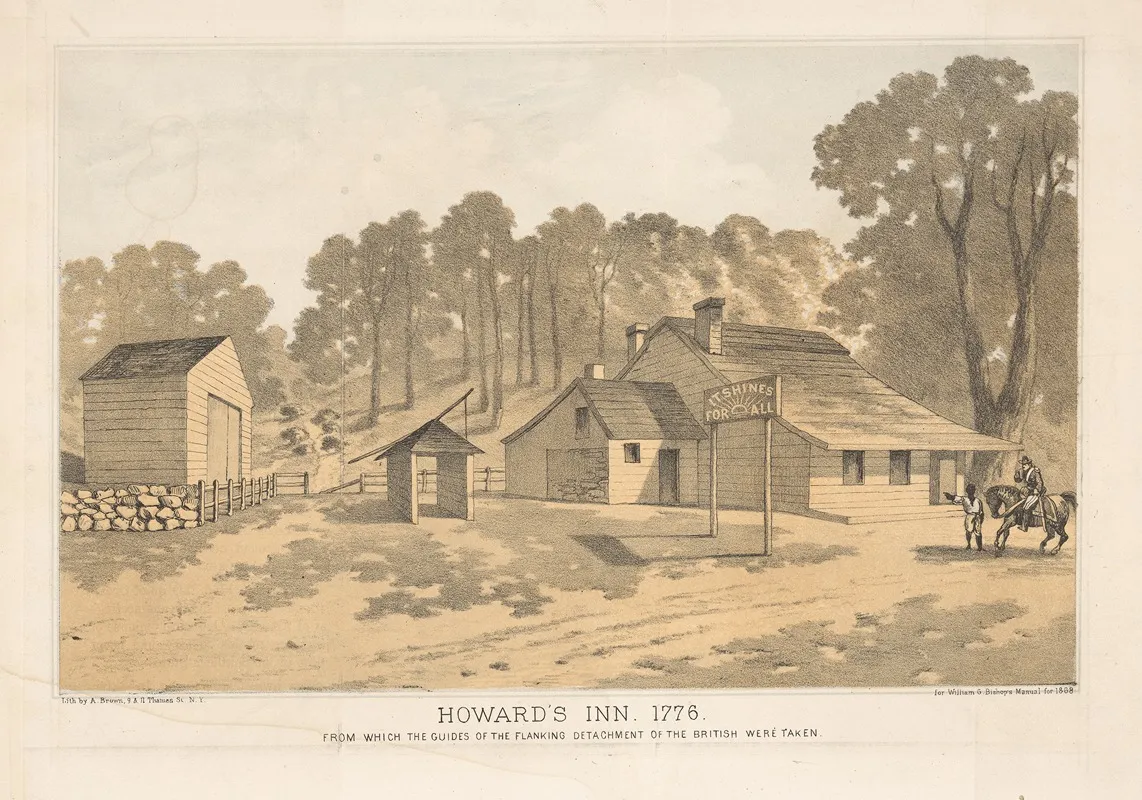 Howards Inn 1776 From Which The Guides Of The Flanking Detachment Of The British Were Taken Wall Art by Arthur Brown - High-Resolution Digital Print