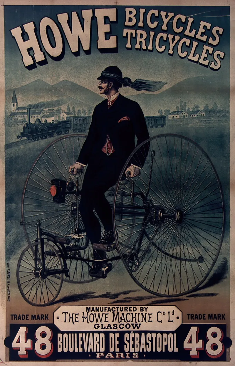 Howe Bicycles Tricycles Wall Art by Anonymous - High-Resolution Digital Print