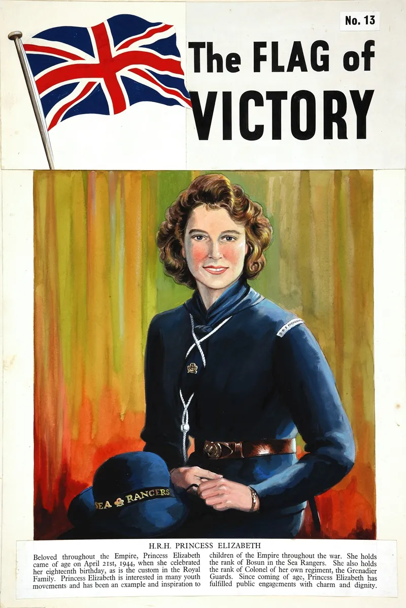 Hrh Princess Elizabeth In Uniform Of Sea Rangers