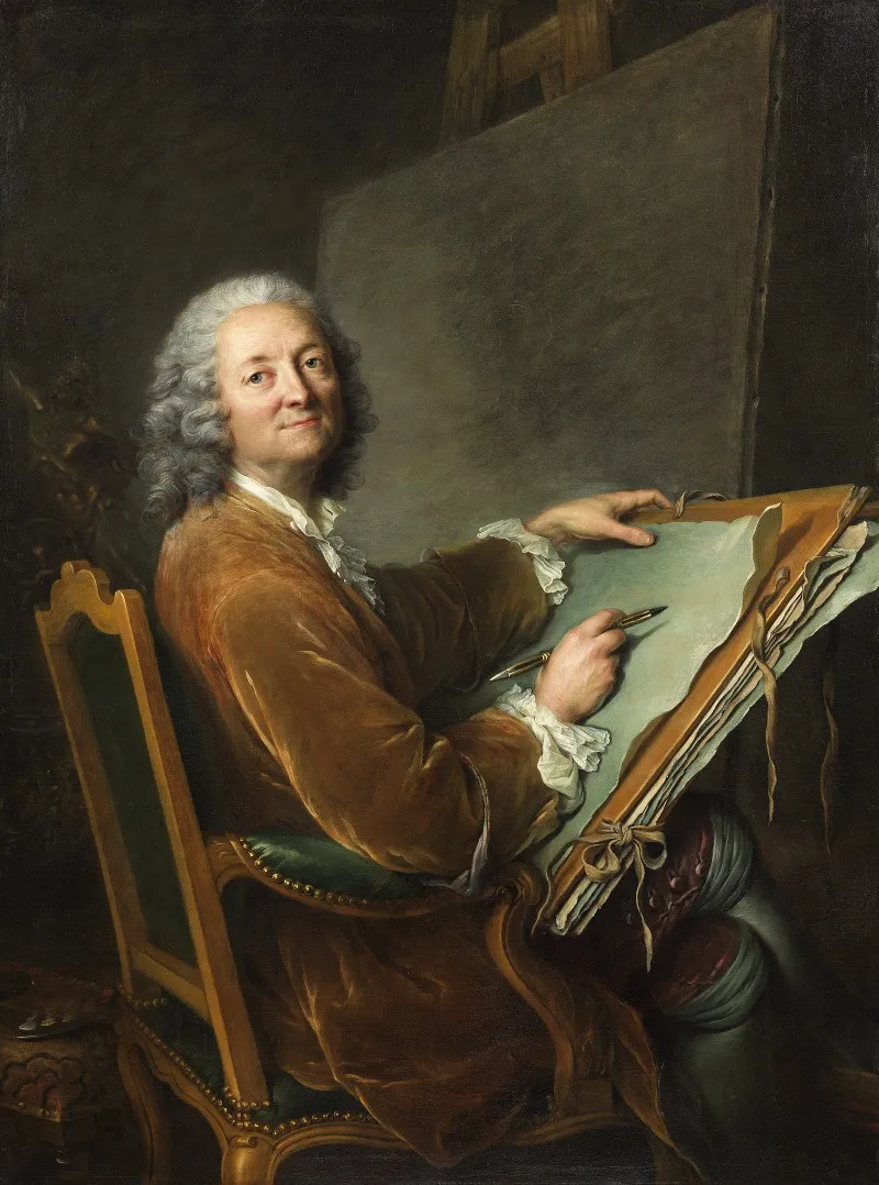 Hubert Drouais The Artists Father Wall Art by François-Hubert Drouais - High-Resolution Digital Print