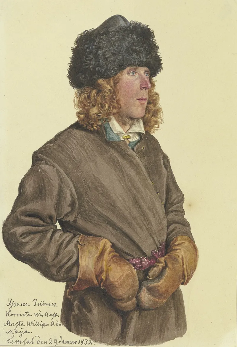 Huftbildnis Eines Jungen Russischen Bauern Wall Art by Gerhardt Wilhelm von Reutern - High-Resolution Digital Print