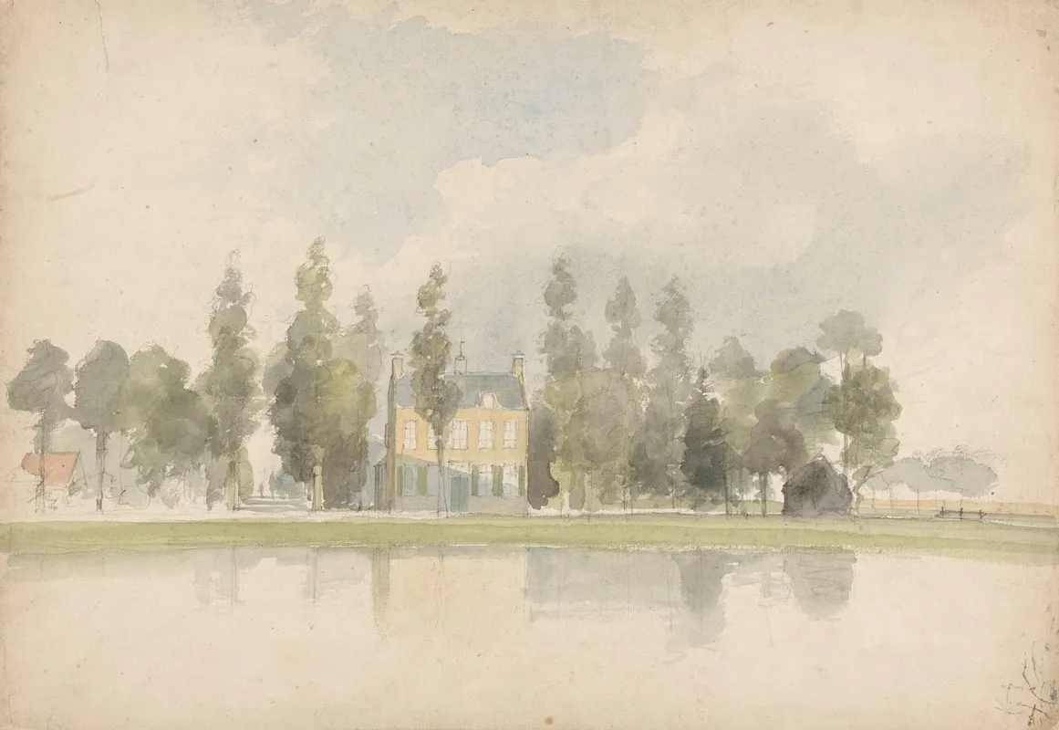 Huis Aan De Vliet Te Voorburg Wall Art by Lodewijk Johannes Kleijn - High-Resolution Digital Print