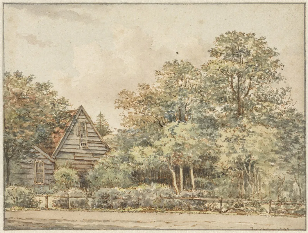 Huis In Boomrijke Omgeving Wall Art by Pieter Ernst Hendrik Praetorius - High-Resolution Digital Print