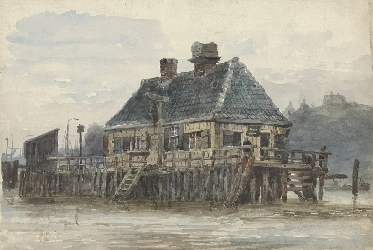 Huis Op Een Steiger