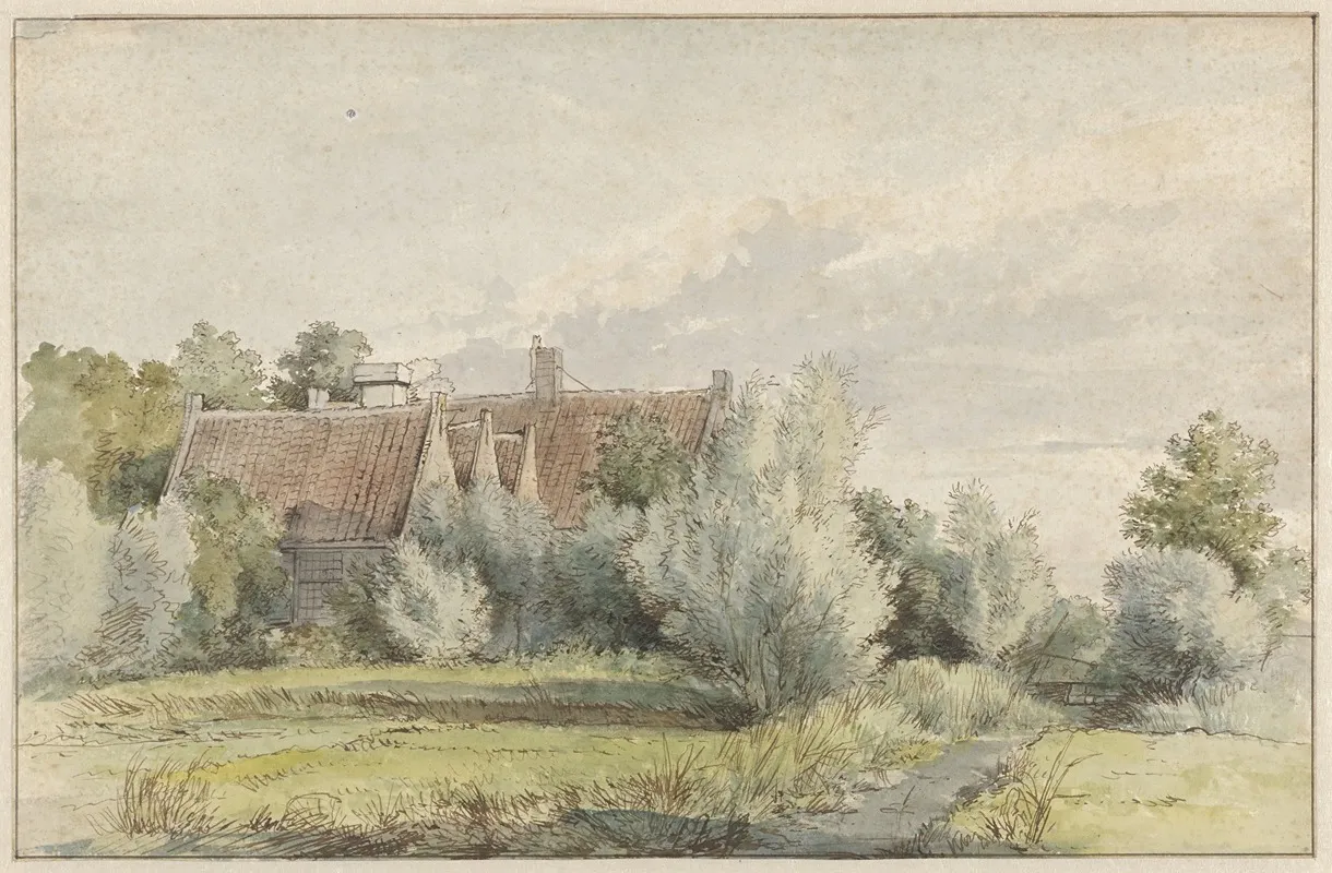Huis Tussen Bomen 2 Wall Art by Arnoldus Johannes Eymer - High-Resolution Digital Print