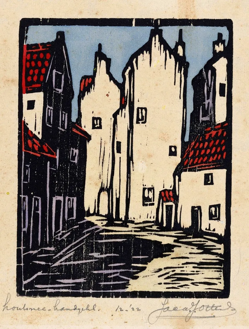 Huisjes In Den Haag Wall Art by Jacques Jeichienus Ottens - High-Resolution Digital Print