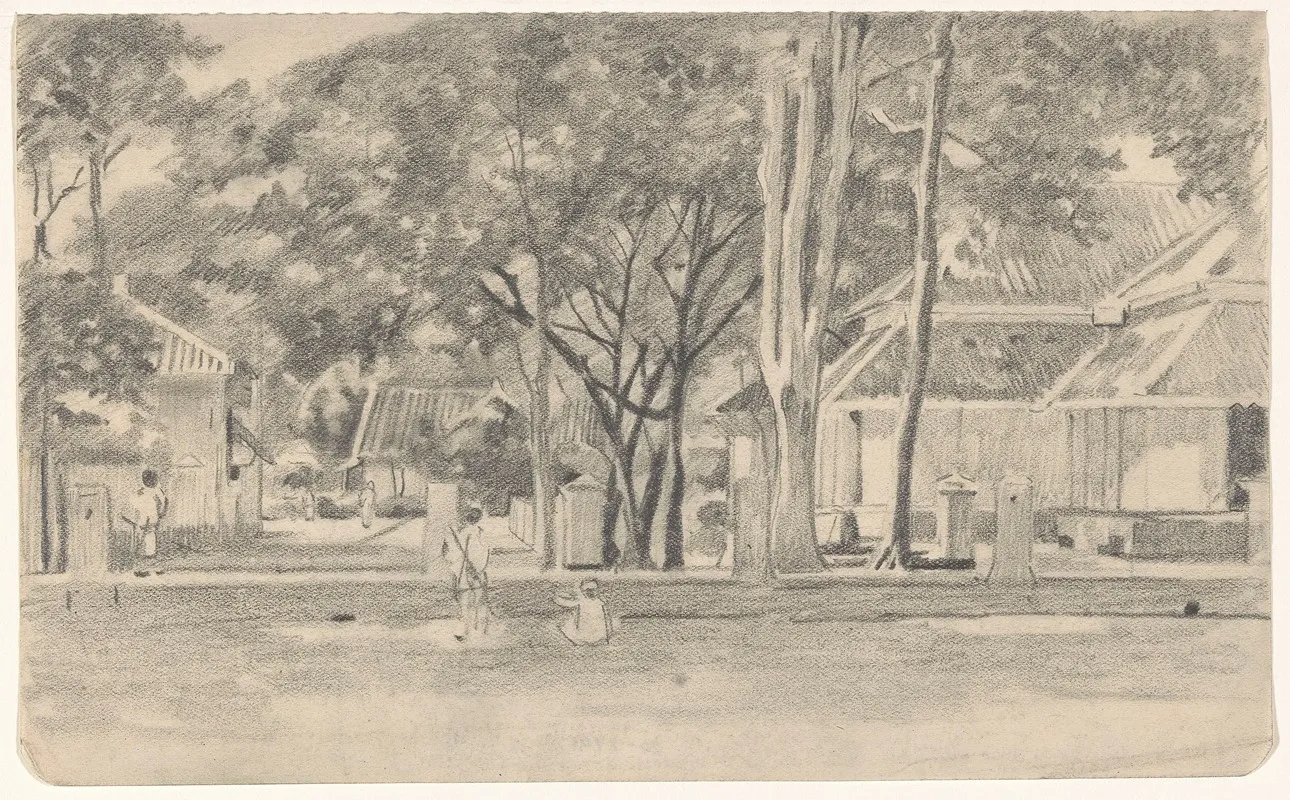 Huizen Aan Een Laan