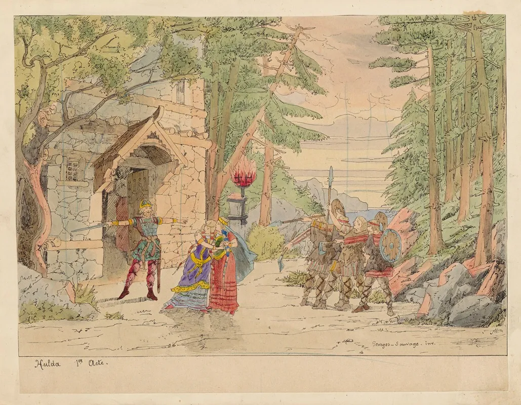 Hulda 1er Acte Wall Art by Georges Sauvage - High-Resolution Digital Print