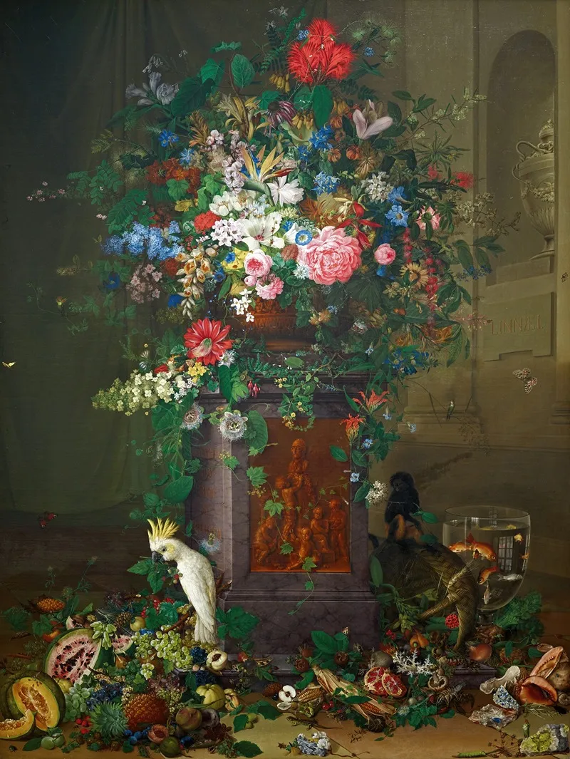 Huldigung An Jacquin Jacquins Denkmal Wall Art by Johann Knapp - High-Resolution Digital Print