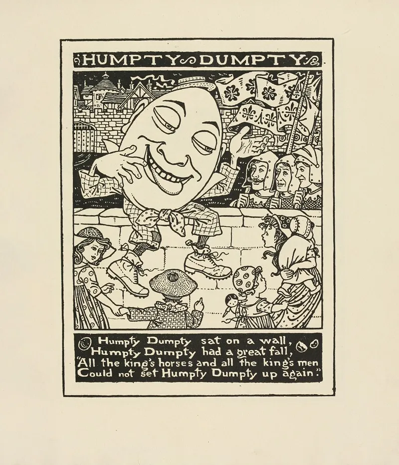 Humpty Dumpty 2 Wall Art by Winifred Smith - High-Resolution Digital Print