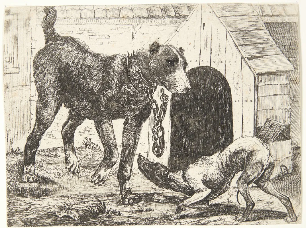 Hund I Laenke Wall Art by Paulus van Hillegaert II - High-Resolution Digital Print