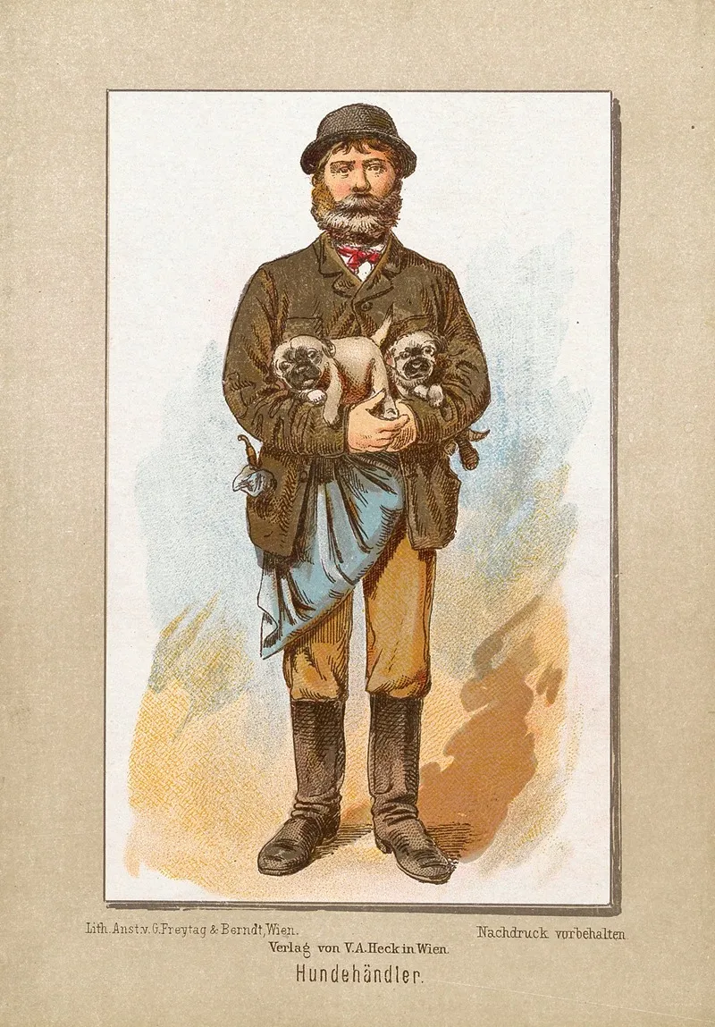 Hundehandler Wall Art by Ladislaus Eugen Petrovits - High-Resolution Digital Print