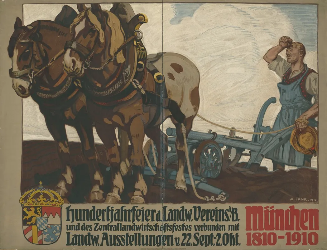 Hundertjahrfeier Des Landwirtschaft Vereins Und Landwirtschaftliche Ausstellungen 1910 Wall Art by Angelo Jank - High-Resolution Digital Print