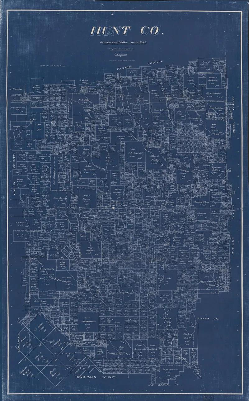 Hunt Co Texas Wall Art by Anonymous - High-Resolution Digital Print