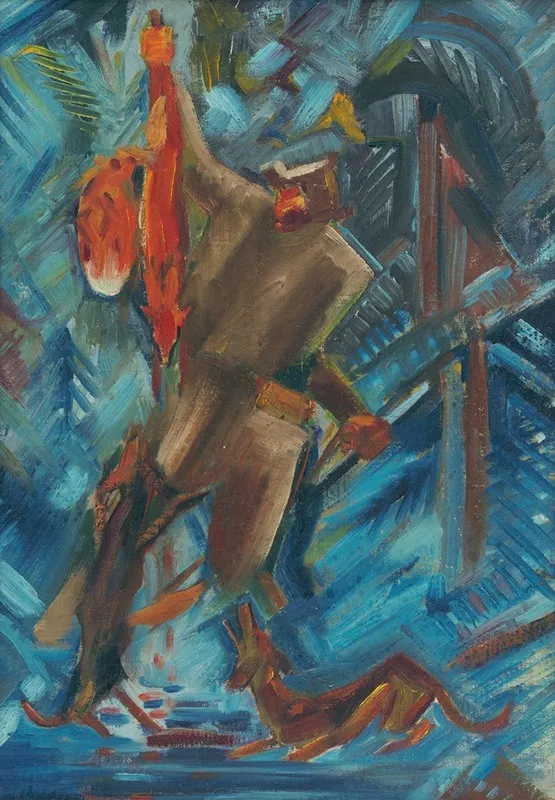 Hunter With A Fox In His Hand