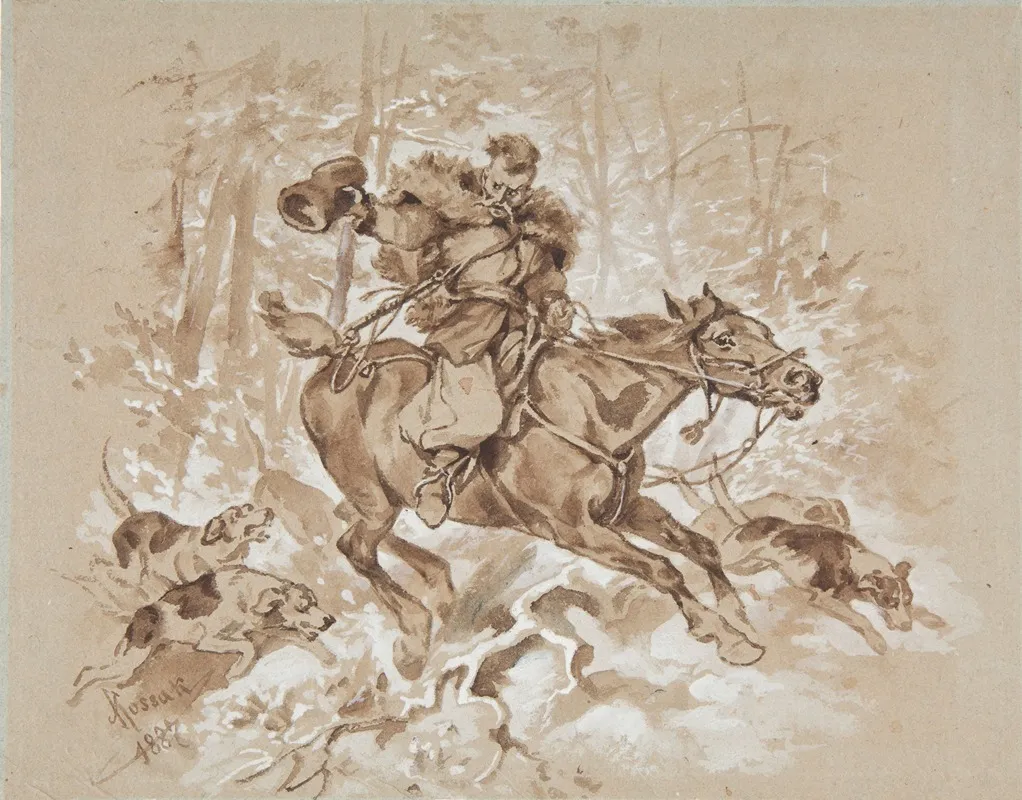 Hunter With Hounds