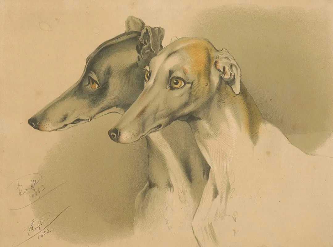 Hunting Dogs 2 Wall Art by Johann Matthias Ranftl - High-Resolution Digital Print