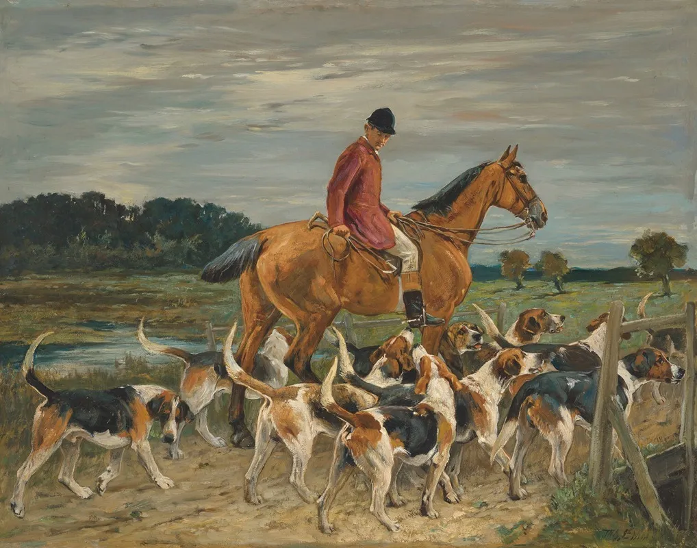 Huntsman And Hounds Wall Art by John Emms - High-Resolution Digital Print
