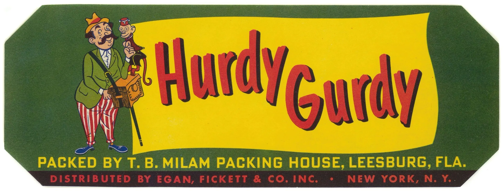 Hurdy Gurdy Produce Label
