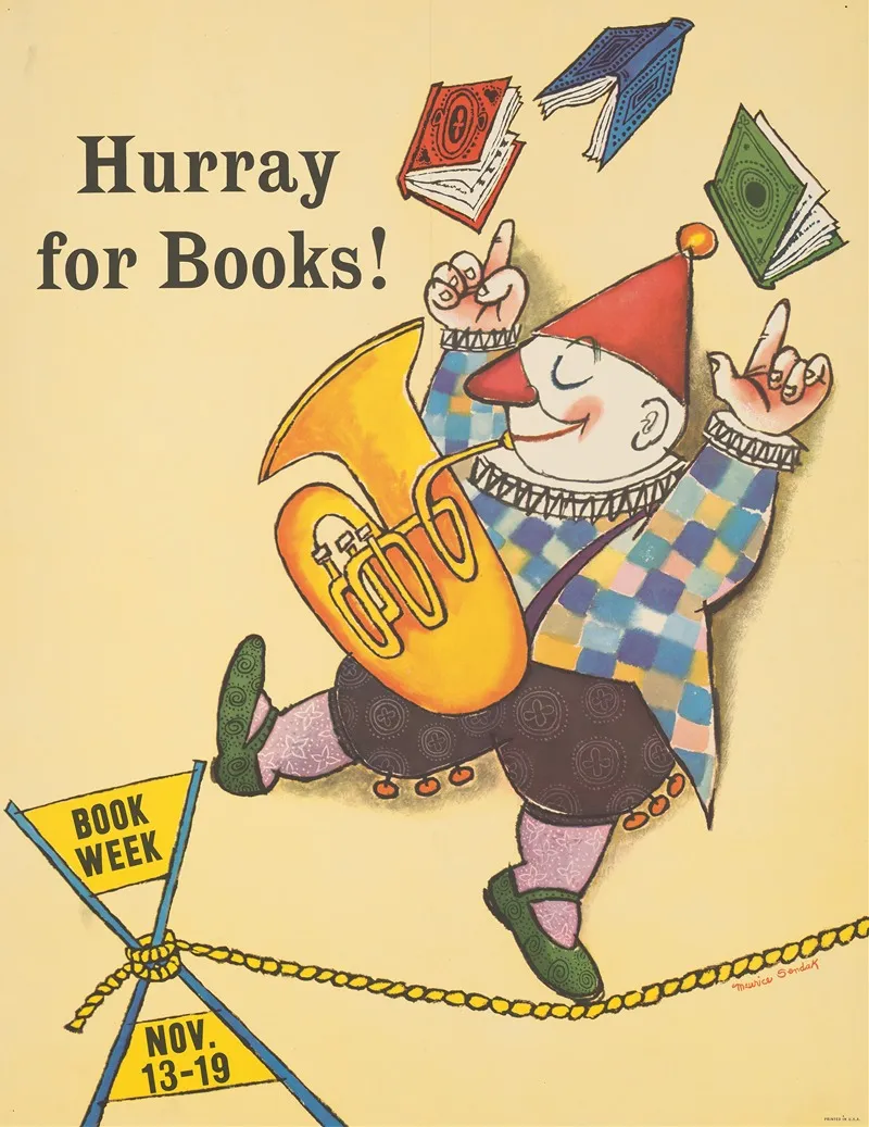 Hurray For Books 2 Wall Art by Maurice Sendak - High-Resolution Digital Print