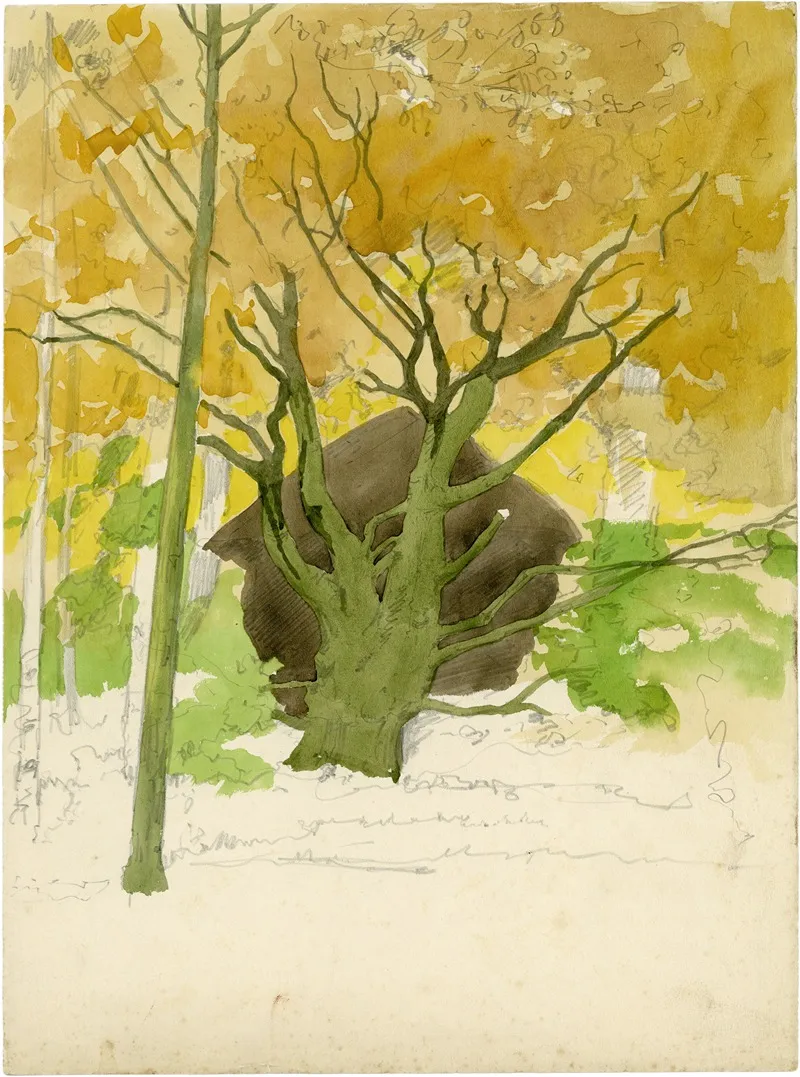 Hut In Het Bos Wall Art by Alfred Ost - High-Resolution Digital Print