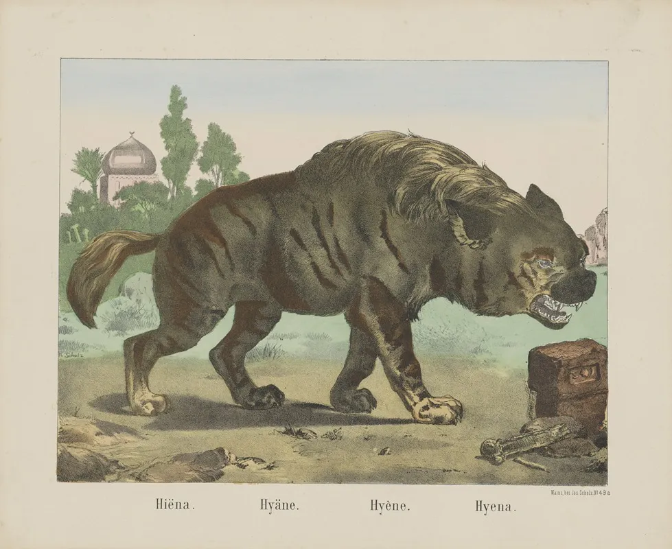 Hyena 2 Wall Art by Joseph Scholz - High-Resolution Digital Print