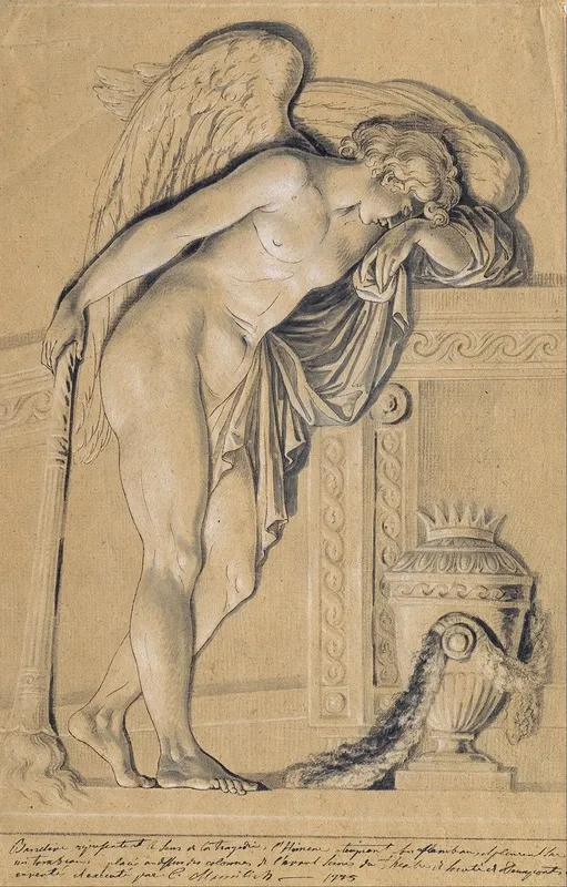 Hymen Mourning Wall Art by Johann Christian von Mannlich - High-Resolution Digital Print