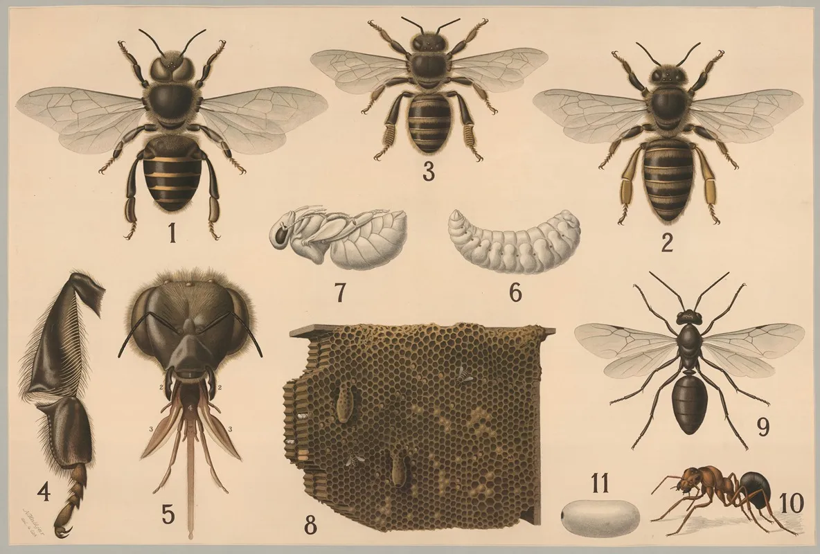 Hymenoptera 2 Wall Art by Friedrich Specht - High-Resolution Digital Print