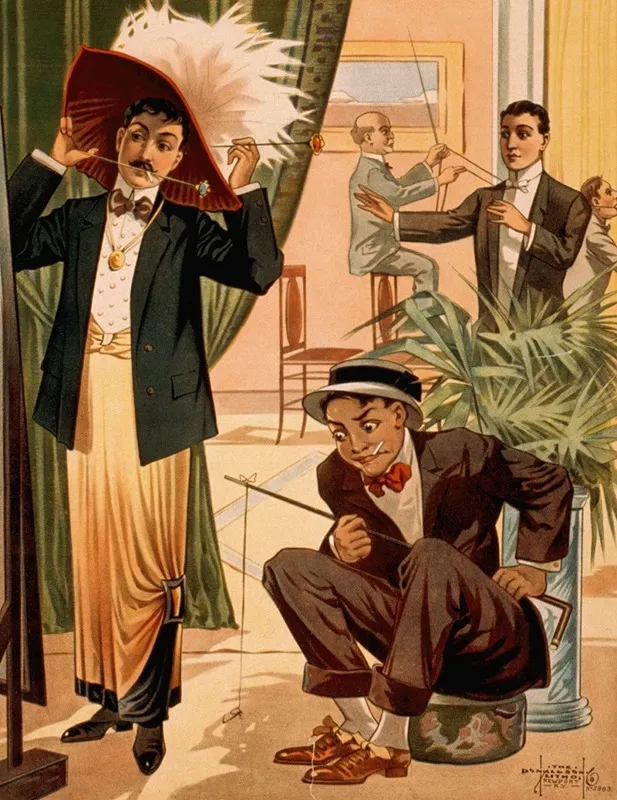 Hypnotist Directing People To Do Unusual Activities Iv Wall Art by Donalson Lith. Co - High-Resolution Digital Print
