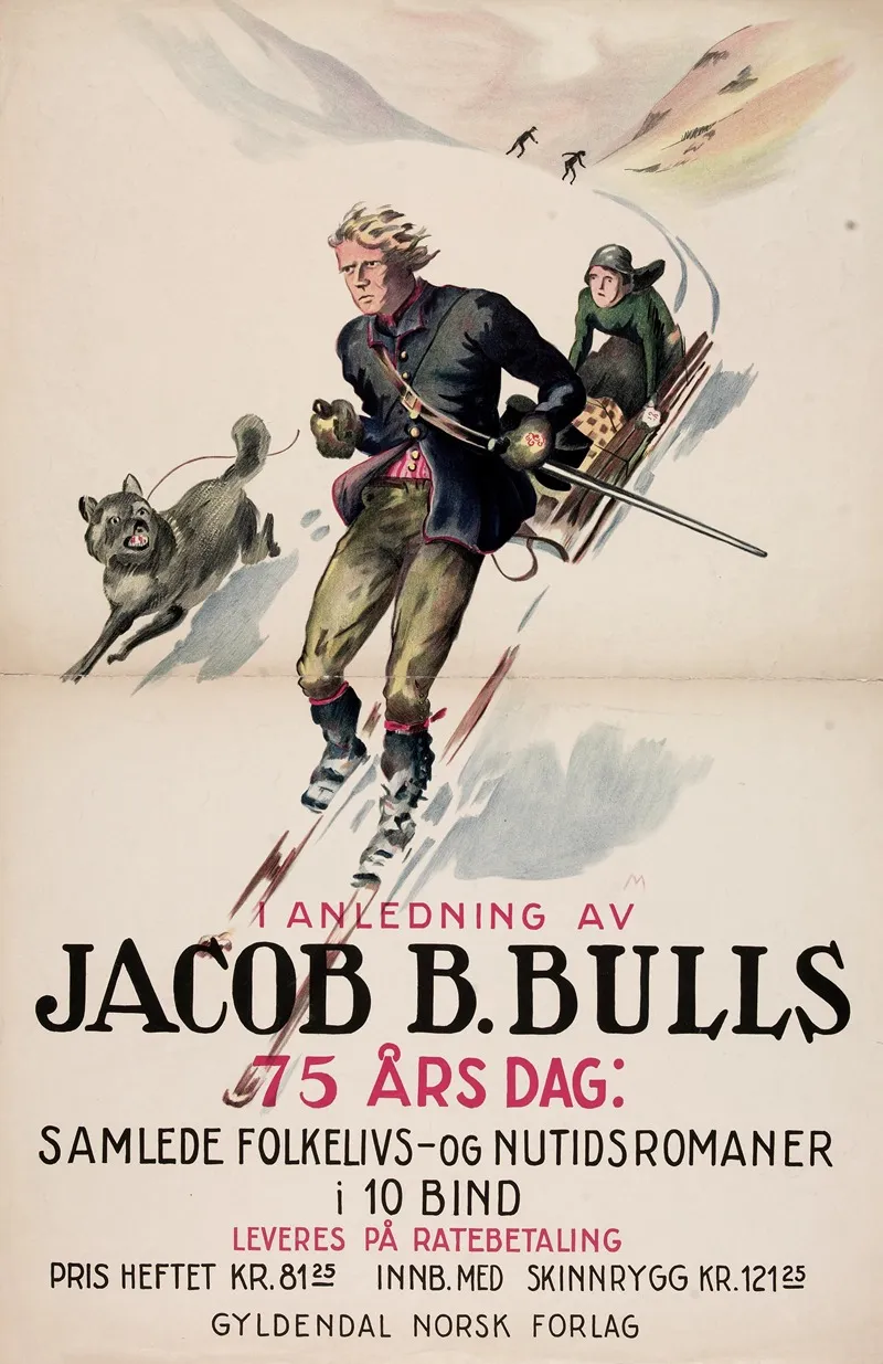 I Anledning Av Jacob B Bulls 75 Ars Dag Samlede Folkelivs Og Nutidsromaner I 10 Bind Wall Art by Norsk lithografisk Officin - High-Resolution Digital Print