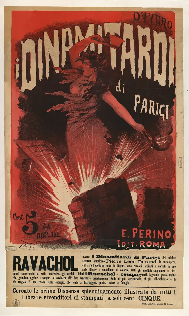 I Dinamitardi Di Parigi Ravachol Wall Art by Ottavio Rodella Tavio - High-Resolution Digital Print